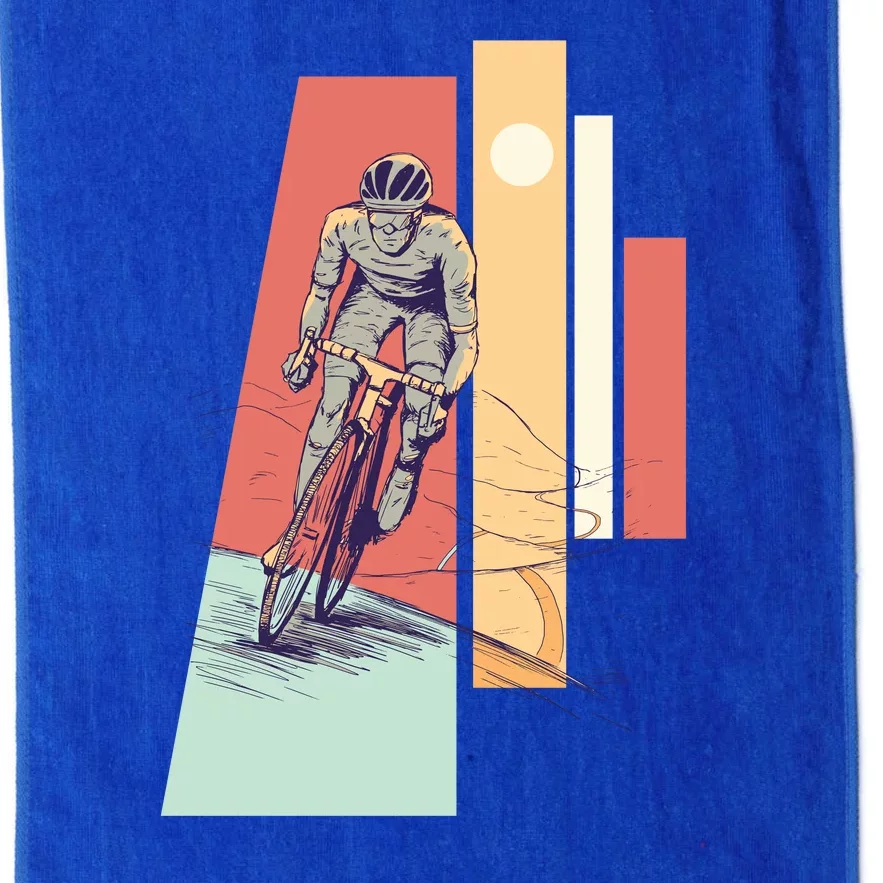 Male Cyclist Platinum Collection Golf Towel