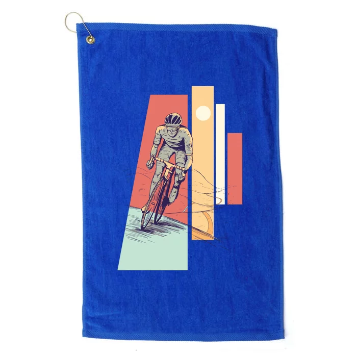 Male Cyclist Platinum Collection Golf Towel