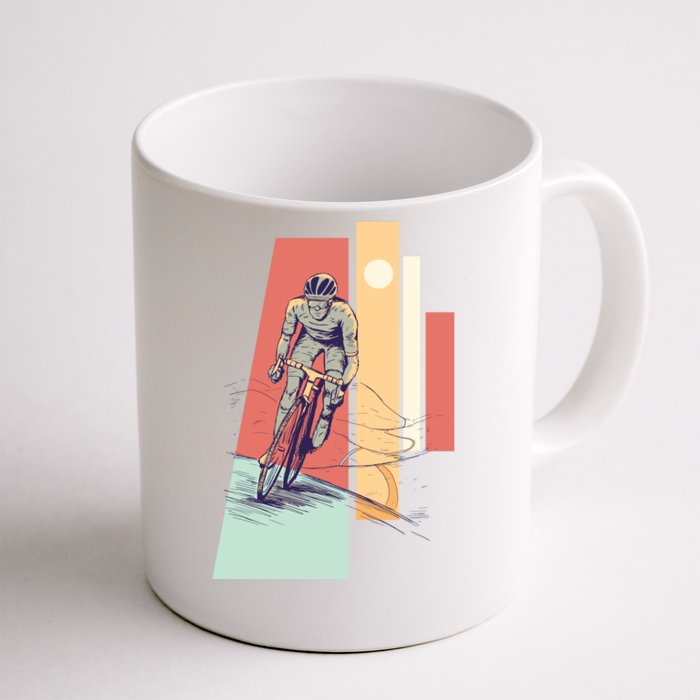 Male Cyclist Front & Back Coffee Mug