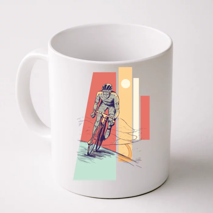 Male Cyclist Front & Back Coffee Mug