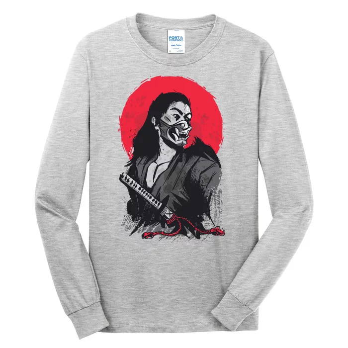 Male Japanese Warrior Tall Long Sleeve T-Shirt