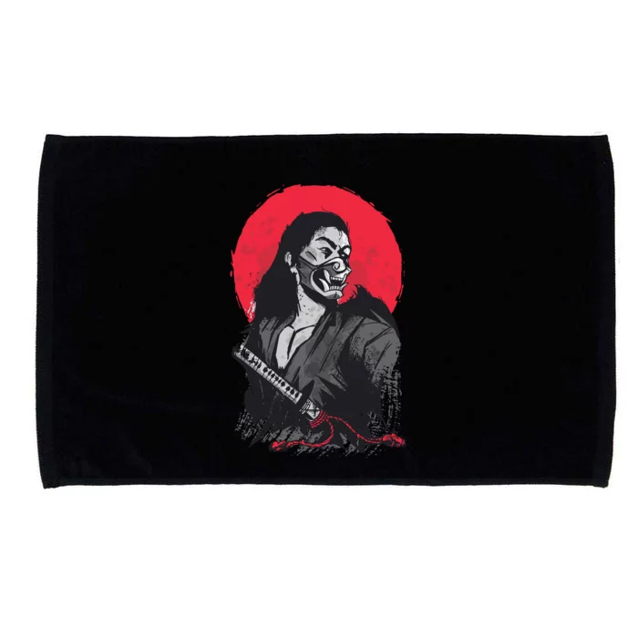 Male Japanese Warrior Microfiber Hand Towel