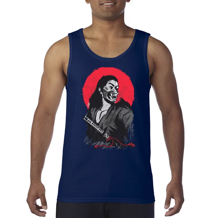 Male Japanese Warrior Tank Top