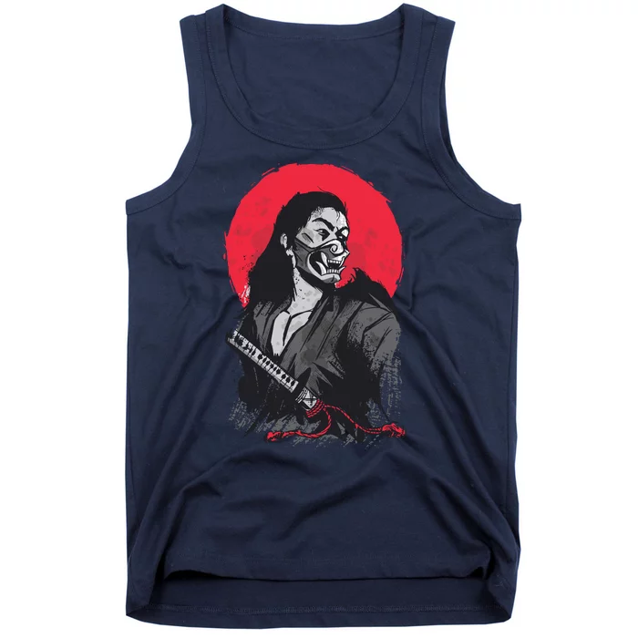 Male Japanese Warrior Tank Top