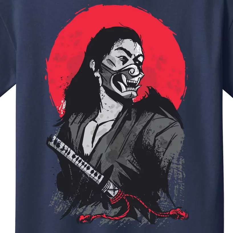 Male Japanese Warrior Kids T-Shirt