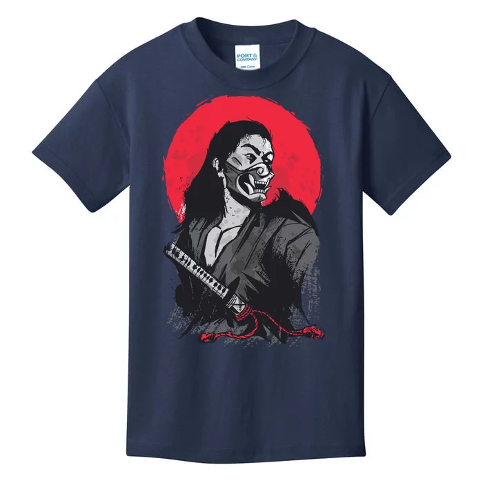 Male Japanese Warrior Kids T-Shirt