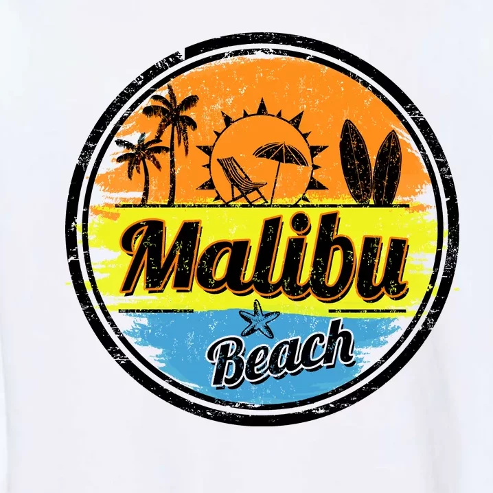 Malibu Beach Retro Circle Garment-Dyed Sweatshirt