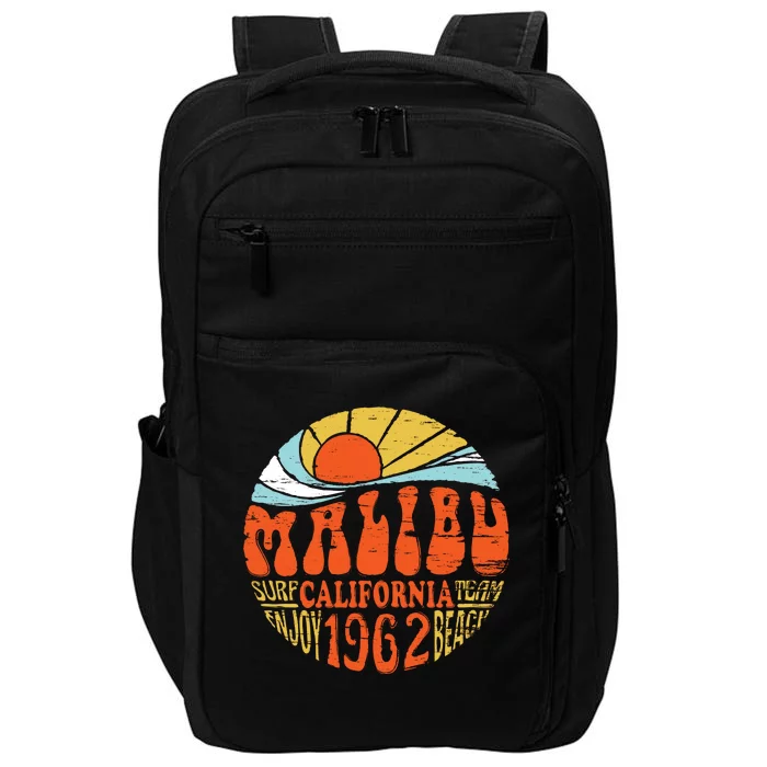 Malibu California Retro Distressed Impact Tech Backpack