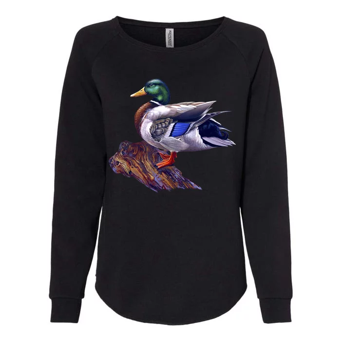 Mallard Green Head Duck Womens California Wash Sweatshirt