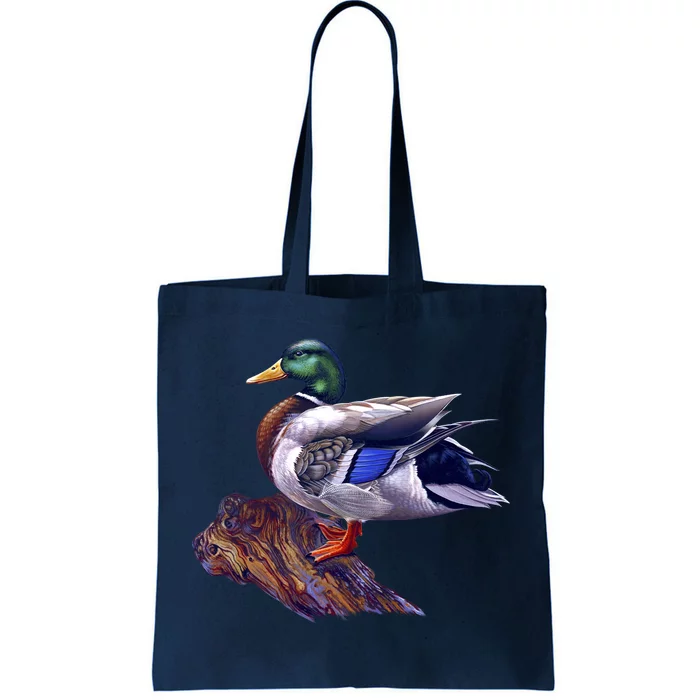 Mallard Green Head Duck Tote Bag