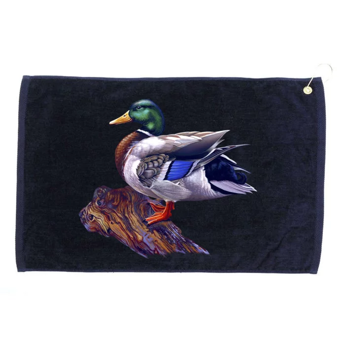 Mallard Green Head Duck Grommeted Golf Towel