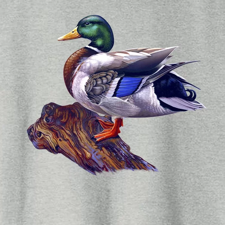 Mallard Green Head Duck Women's Crop Top Tee