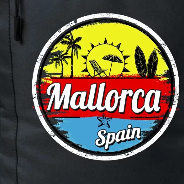 Mallorca Spain Retro Circle Daily Commute Backpack