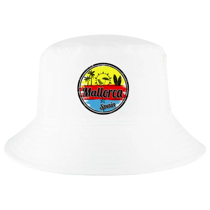 Mallorca Spain Retro Circle Cool Comfort Performance Bucket Hat