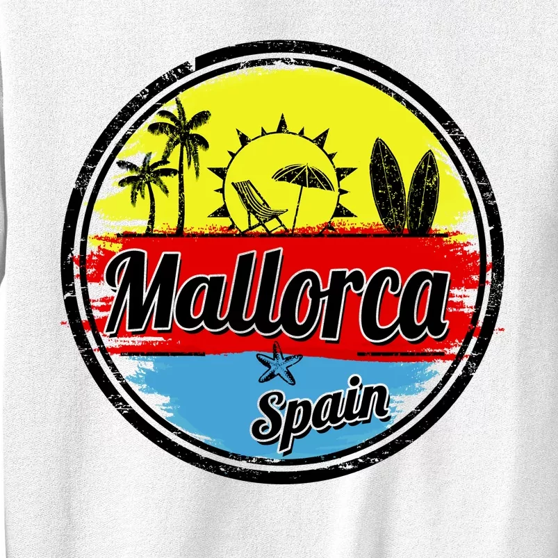 Mallorca Spain Retro Circle Sweatshirt