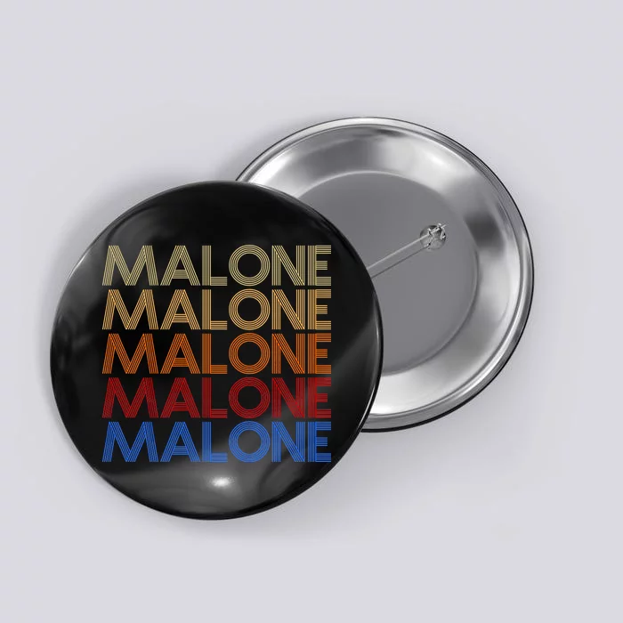 Malone Retro Vintage Style Name Button