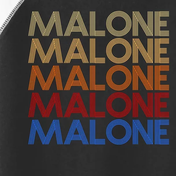 Malone Retro Vintage Style Name Toddler Fine Jersey T-Shirt