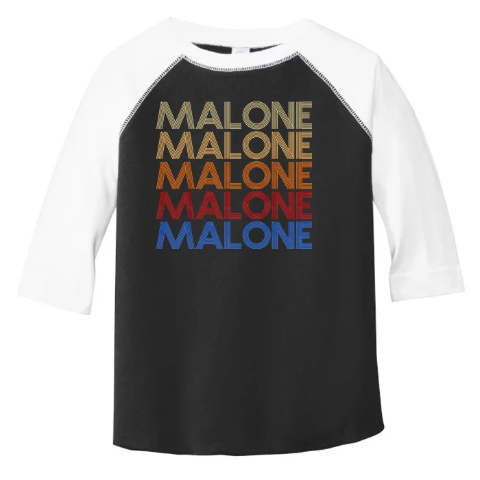 Malone Retro Vintage Style Name Toddler Fine Jersey T-Shirt