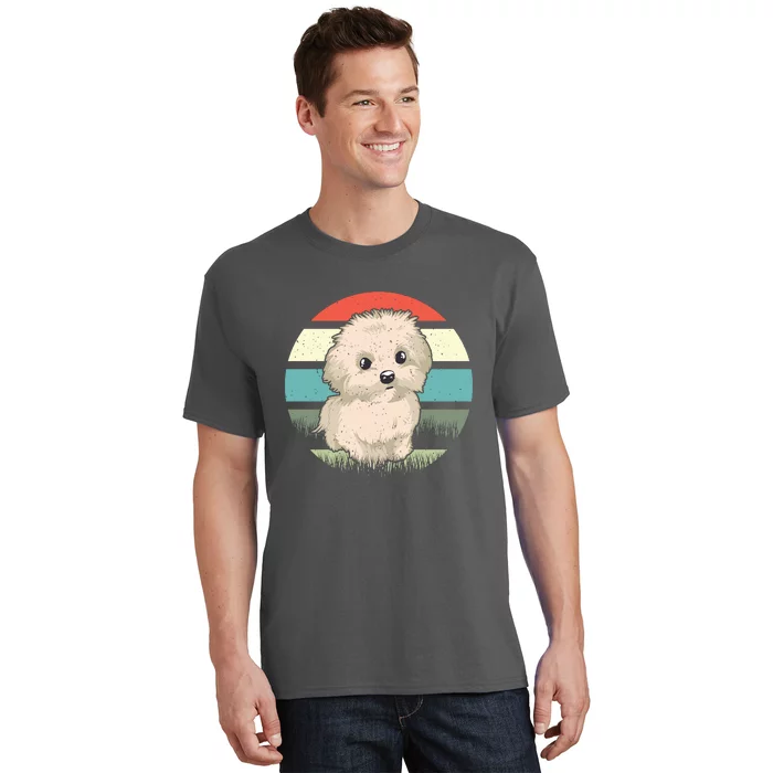 Maltese Dog Retro T-Shirt