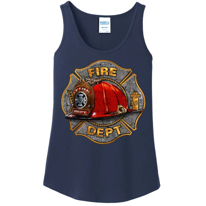 Maltese Fire Dept. Helmet Ladies Essential Tank