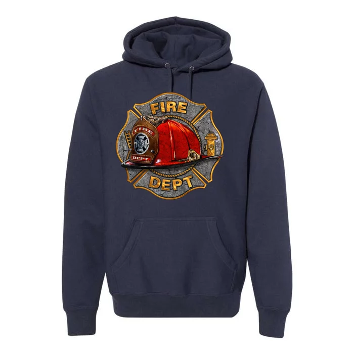 Maltese Fire Dept. Helmet Premium Hoodie