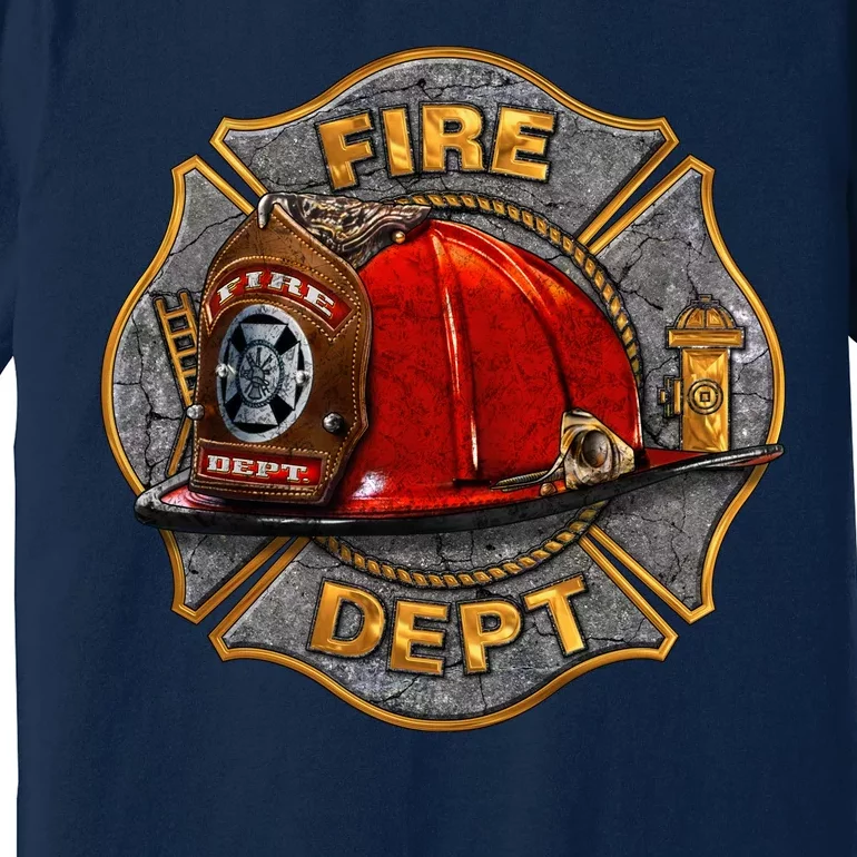 Maltese Fire Dept. Helmet Premium T-Shirt