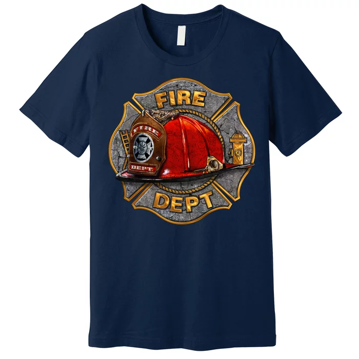 Maltese Fire Dept. Helmet Premium T-Shirt