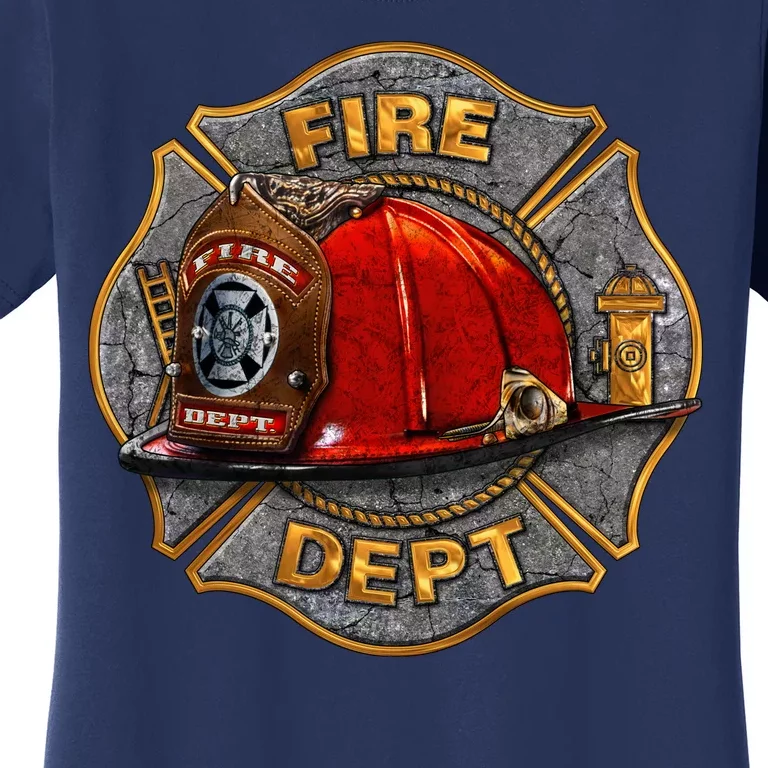 Maltese Fire Dept. Helmet Women's T-Shirt