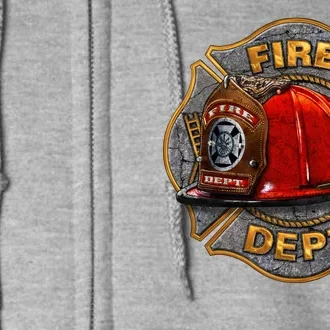 Maltese Fire Dept. Helmet Full Zip Hoodie