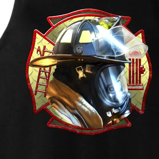 Maltese Fireman Ladies Tri-Blend Wicking Tank