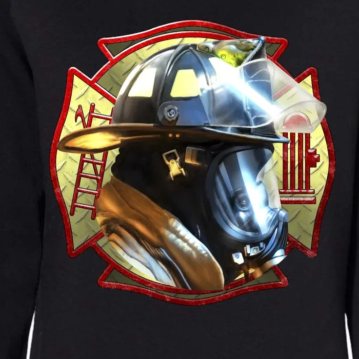 Maltese Fireman Womens California Wash Sweatshirt