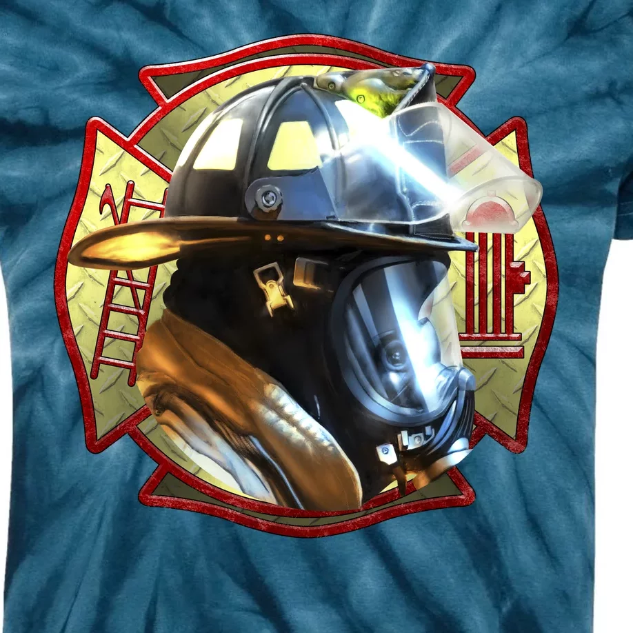 Maltese Fireman Kids Tie-Dye T-Shirt