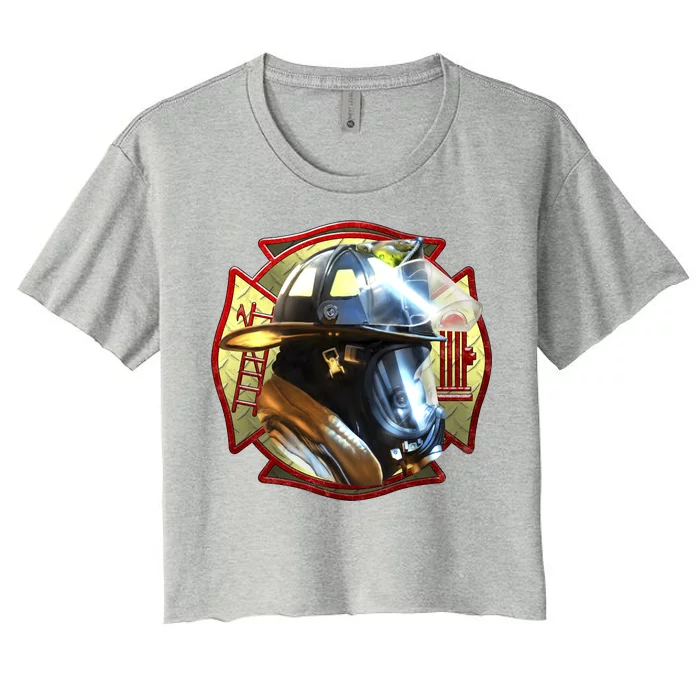 Maltese Fireman Women's Crop Top Tee