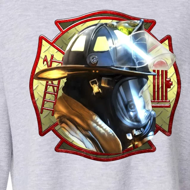 Maltese Fireman Cropped Pullover Crew