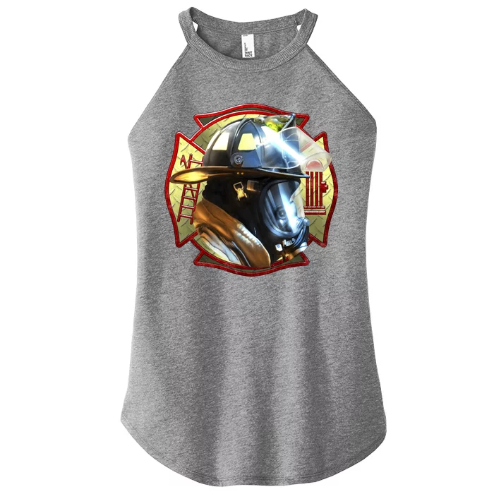 Maltese Fireman Women’s Perfect Tri Rocker Tank