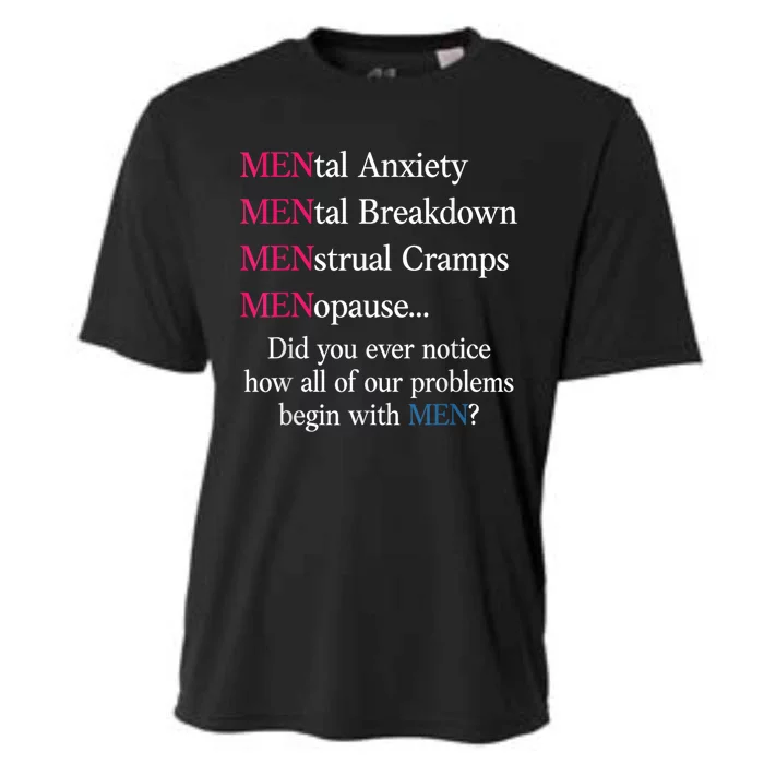 Mental Anxiety Mental Breakdown Menstrual Cramps Menopause Cooling Performance Crew T-Shirt