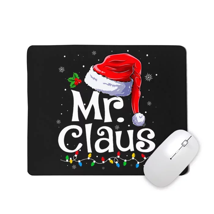 Mr And Mrs Claus Couples Matching Christmas Pajamas Santa Mousepad