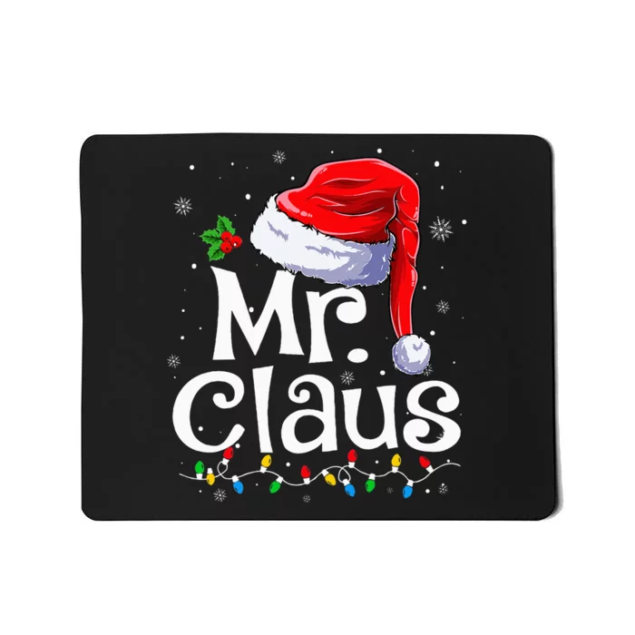 Mr And Mrs Claus Couples Matching Christmas Pajamas Santa Mousepad