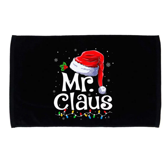 Mr And Mrs Claus Couples Matching Christmas Pajamas Santa Microfiber Hand Towel