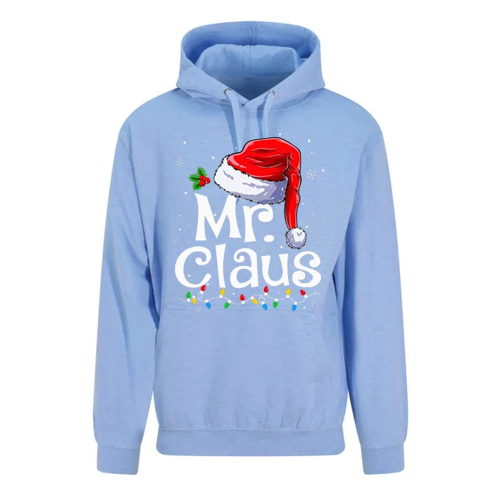 Mr And Mrs Claus Couples Matching Christmas Pajamas Santa Unisex Surf Hoodie