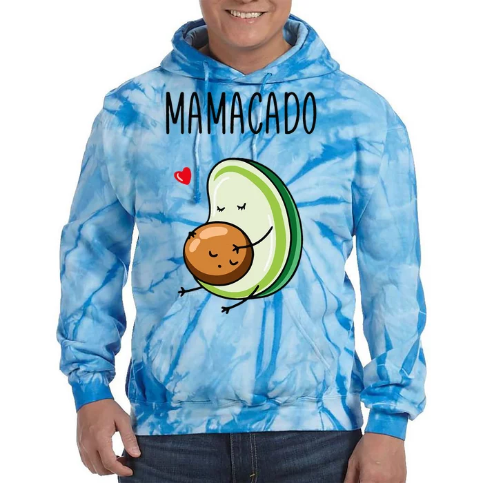 Mamacado Avocado Mom Pregnant Tie Dye Hoodie