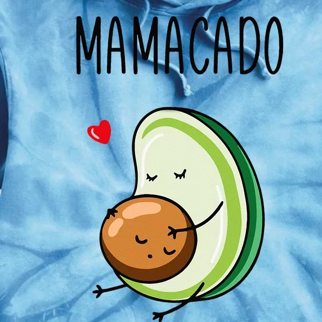 Mamacado Avocado Mom Pregnant Tie Dye Hoodie