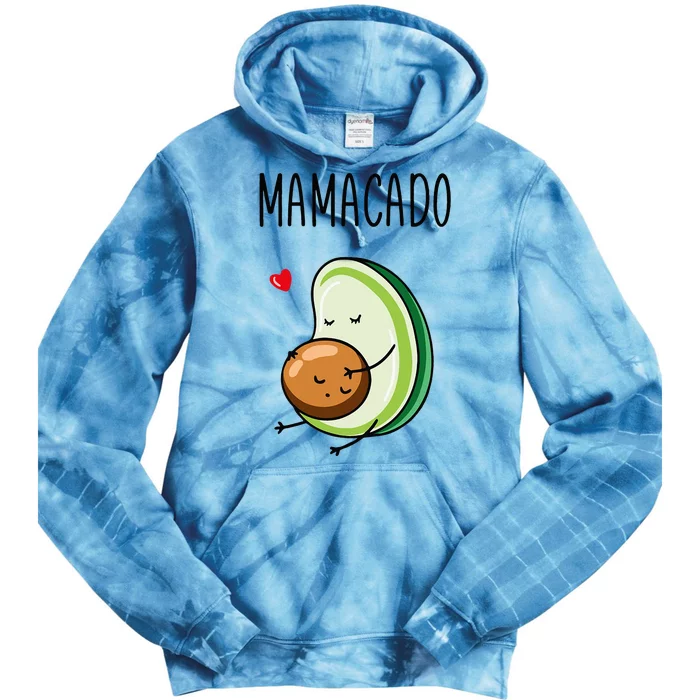 Mamacado Avocado Mom Pregnant Tie Dye Hoodie