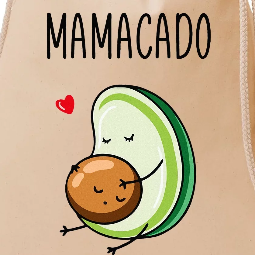 Mamacado Avocado Mom Pregnant Drawstring Bag