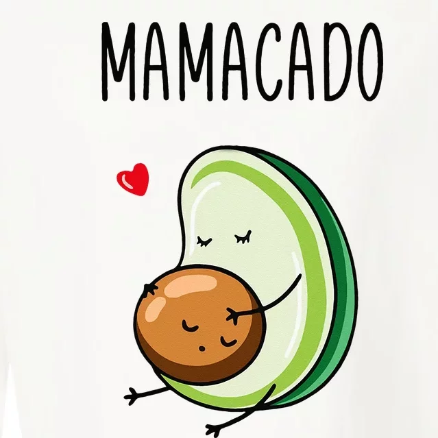 Mamacado Avocado Mom Pregnant Cropped Pullover Crew