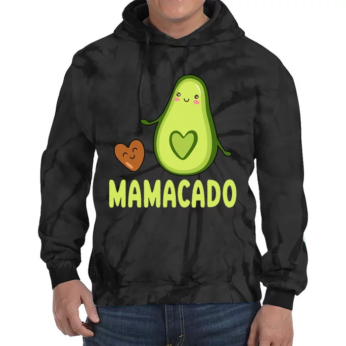 Mamacado Avocado Mama Funny Avocado Tie Dye Hoodie