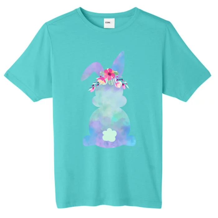 Mommy And Me Matching Tiegiftdye Floral Bunny Rabbit Easter Gift ChromaSoft Performance T-Shirt