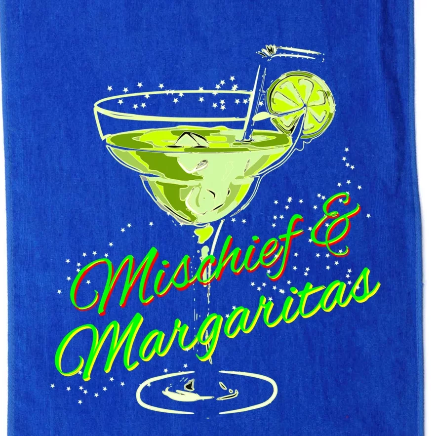 Mischief And Margaritas For Sophisticated Party Ladies Funny Gift Platinum Collection Golf Towel