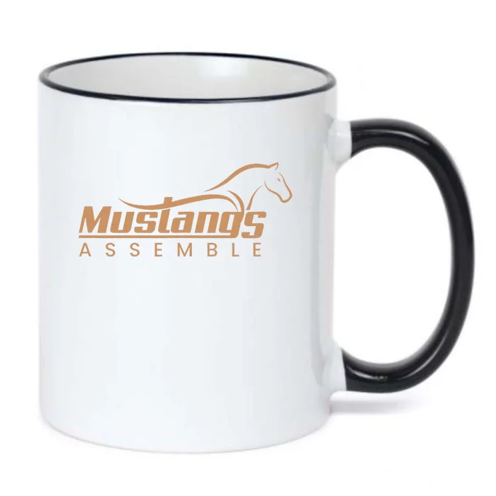 Mustangs Assemble Black Color Changing Mug