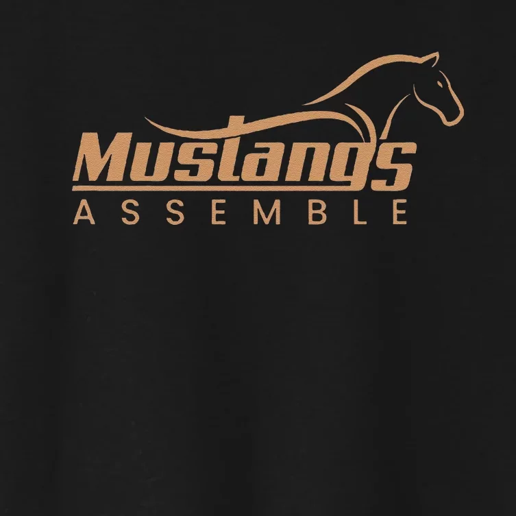 Mustangs Assemble Women's Crop Top Tee